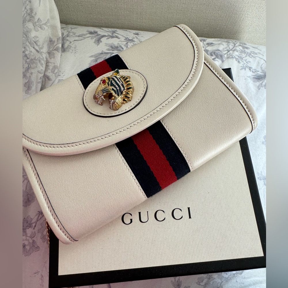 gucci rajah leather shoulder mini bag